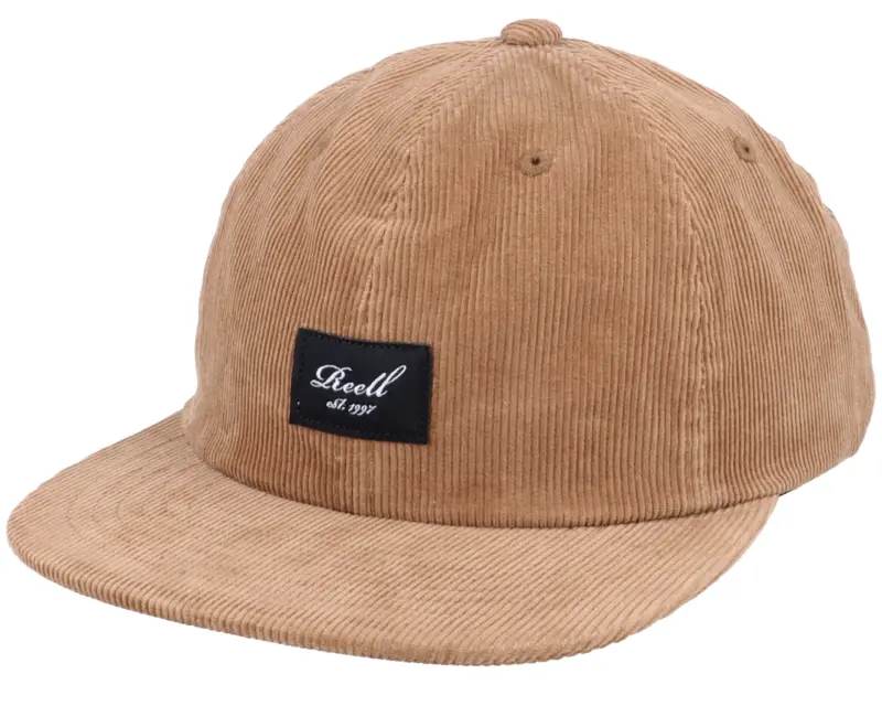 Reell Flat 6-Panel Cap Copper Brown Cord Snapback online