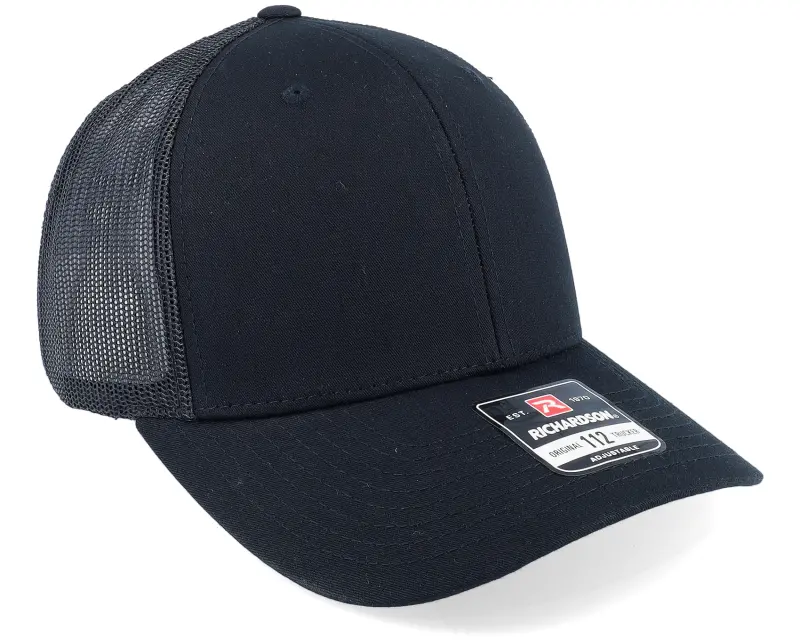 Richardson 112 Solid Black Trucker online