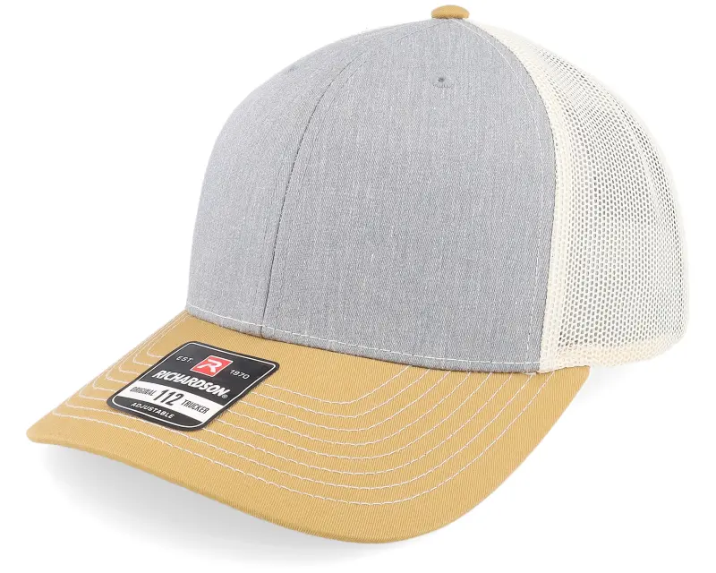 Richardson 112 Tri Heather Grey/Birch/Amber Gold Trucker online