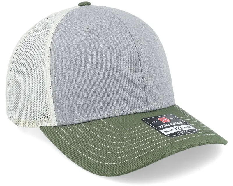 Richardson 112 Tri Heather Grey/Birch/Army Olive Trucker online