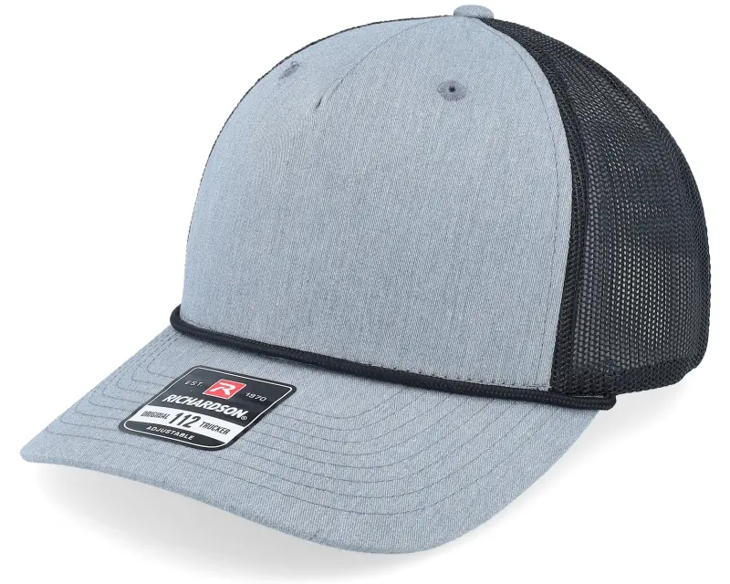 Richardson 112fpr Split Heather Grey/Black/Black Rope Trucker online