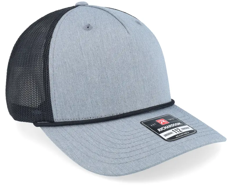 Richardson 112fpr Split Heather Grey/Black/Black Rope Trucker online