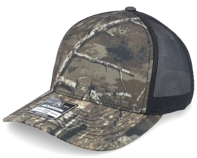 Richardson 112pfp Realtree Timber/Black A-Frame Trucker online