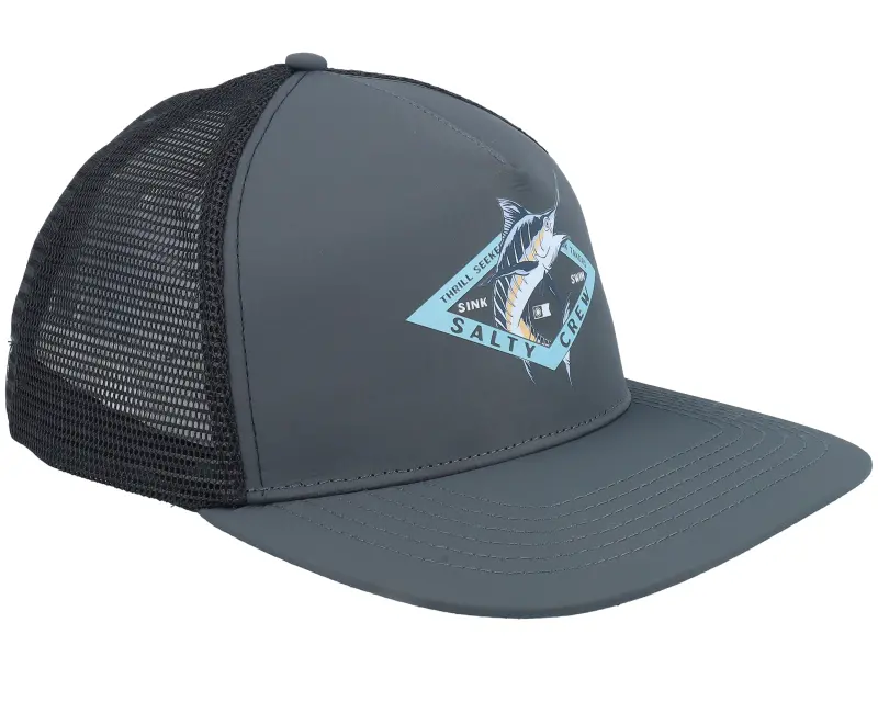 Salty Crew Diamond Marlin Charcoal/Black Trucker Snapback online
