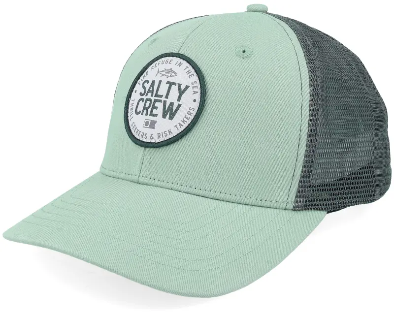 Salty Crew Legendary Retro Mackerel Green/Charcoal Trucker online