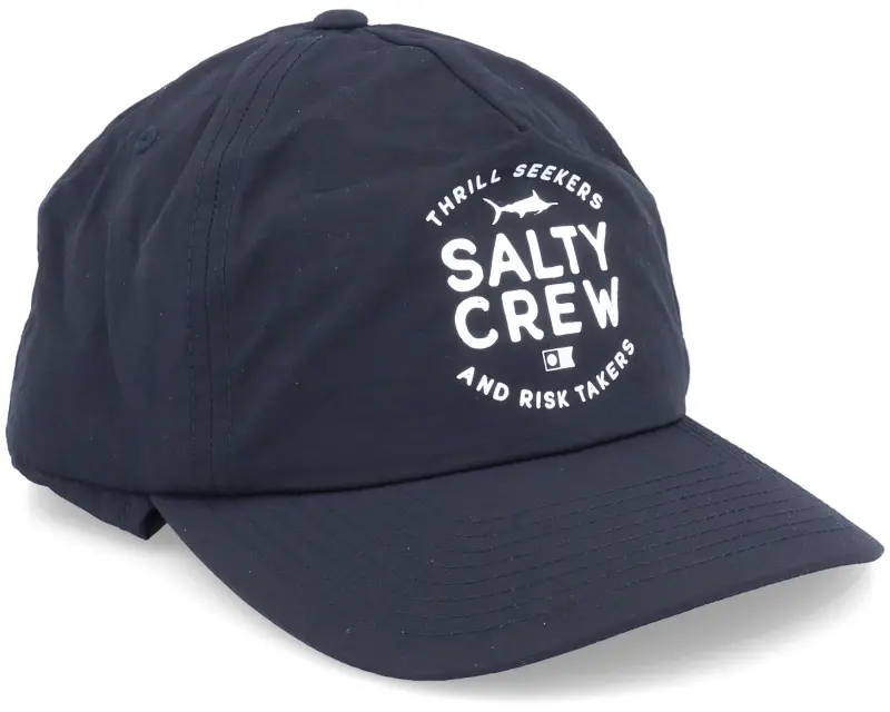 Salty Crew Mullet 5 Panel Sunhat Black Ear Flap online