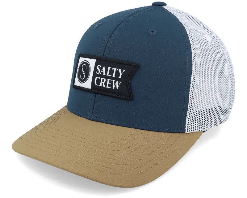 Salty Crew Pinnacle 2 Retro Indigo/Tan Trucker online