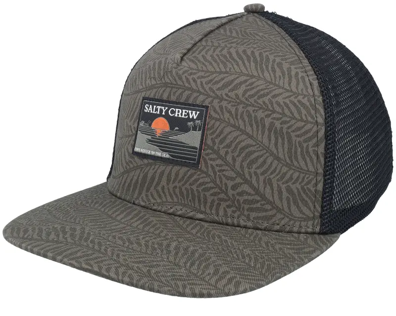 Salty Crew Reflection Olive/Black Trucker online