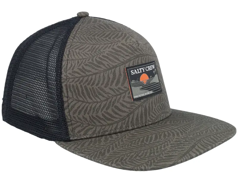 Salty Crew Reflection Olive/Black Trucker online
