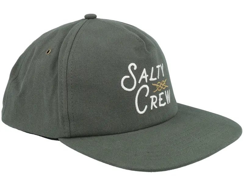 Salty Crew Splice Canvas Olive A-Frame Snapback online