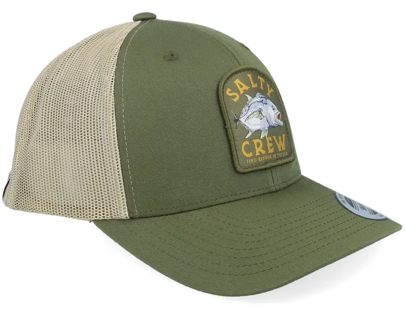 Salty Crew Ulua Retro Moss Green/Khaki Trucker online