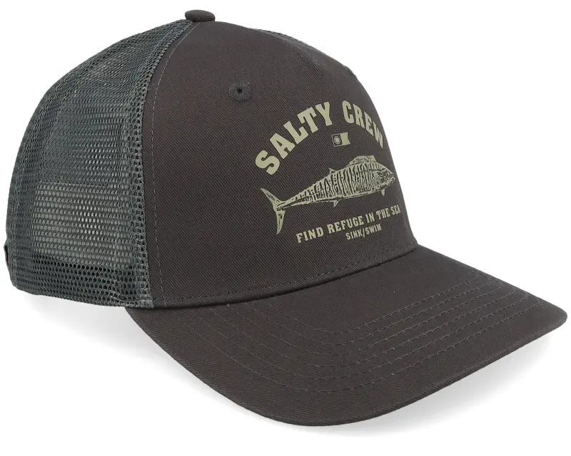 Salty Crew Wahoo Stamp Retro Charcoal A-Frame Trucker online
