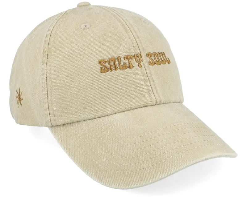 Salty Soul Brown Logo Stone Dad Cap online