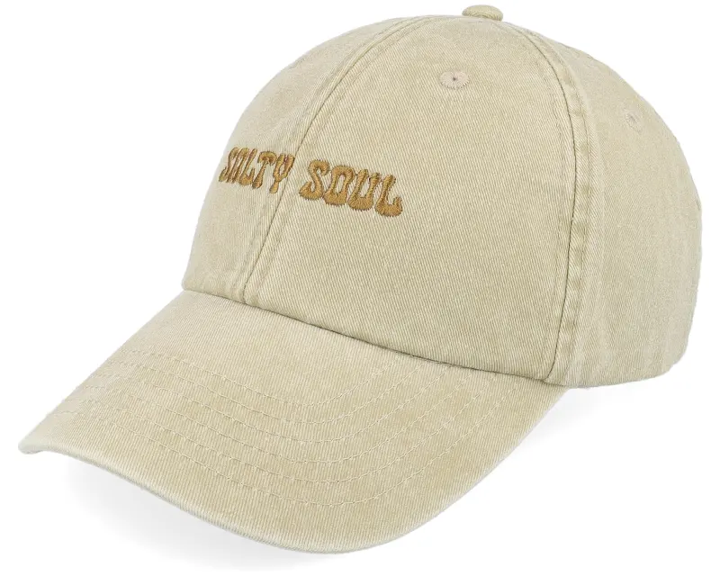 Salty Soul Brown Logo Stone Dad Cap online