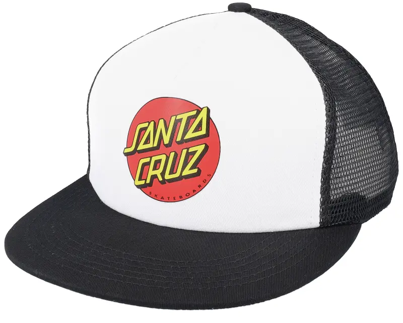 Santa Cruz Classic Dot Mesh White/Black Trucker online