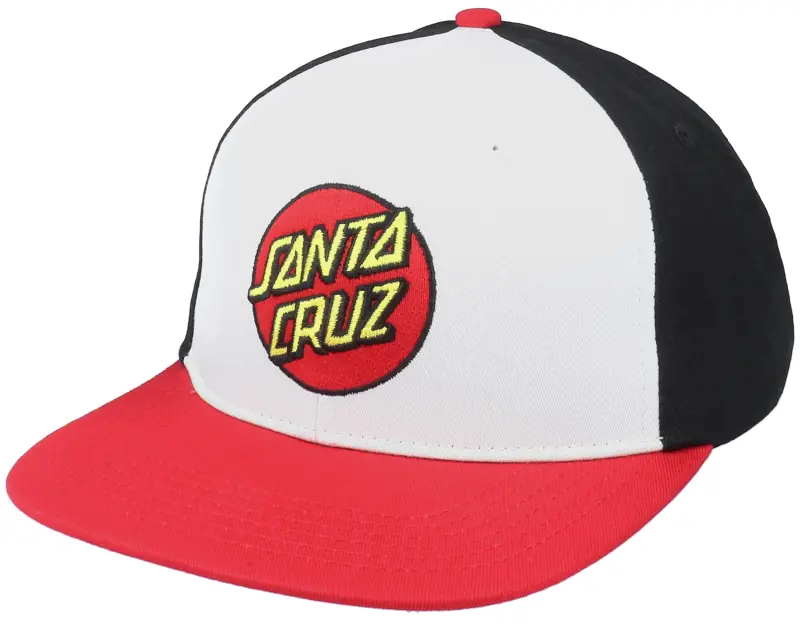 Santa Cruz Classic Dot White/Black/Red Snapback online