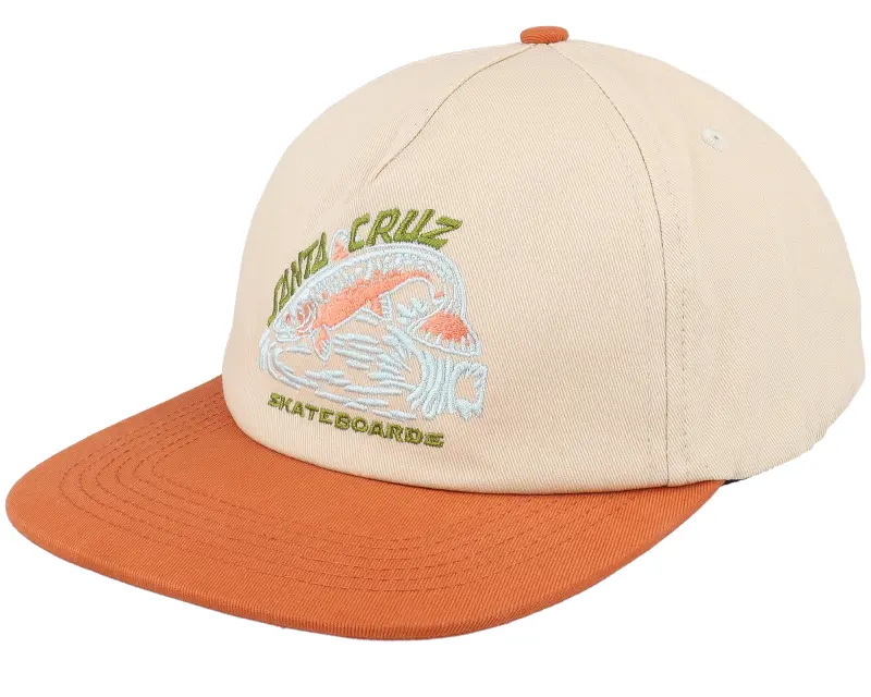 Santa Cruz Retreat Cap Unbleached Beige/Orange Snapback online