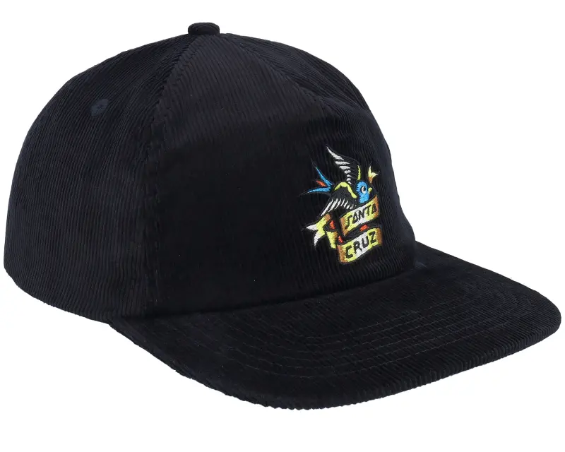 Santa Cruz Sommer Sparrow Black Corduroy Snapback online
