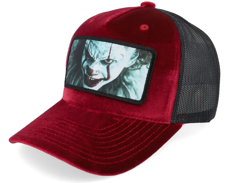 Scenes Horror Clown Velvet Red/Black A-frame Trucker online