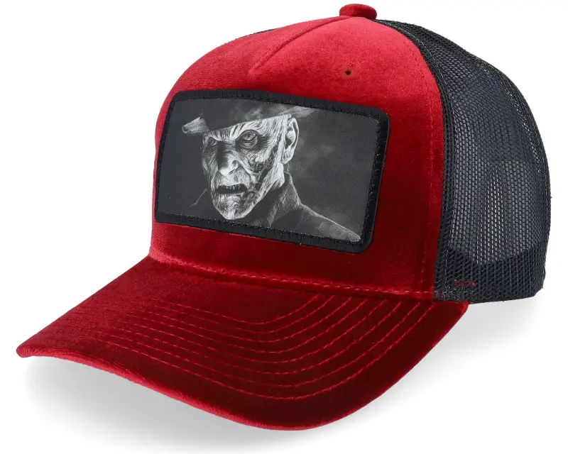 Scenes Killer Freddy Velvet Red/Black A-frame Trucker online