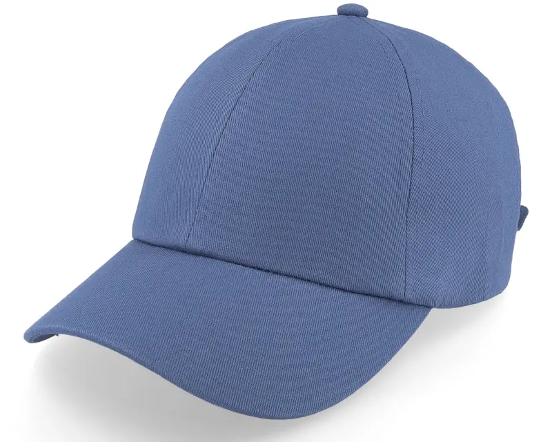Seeberger Cotton Fabric Baseball Cap Steel Blue Dad Cap online