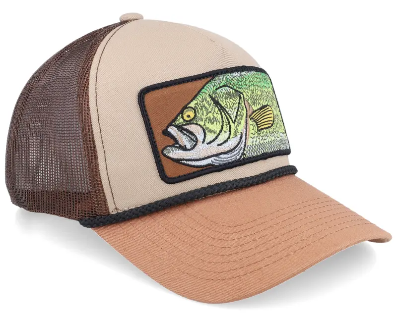 Skillfish Big Black Bass Box Rope Khaki/Brown/Caramel A-Frame Trucker online
