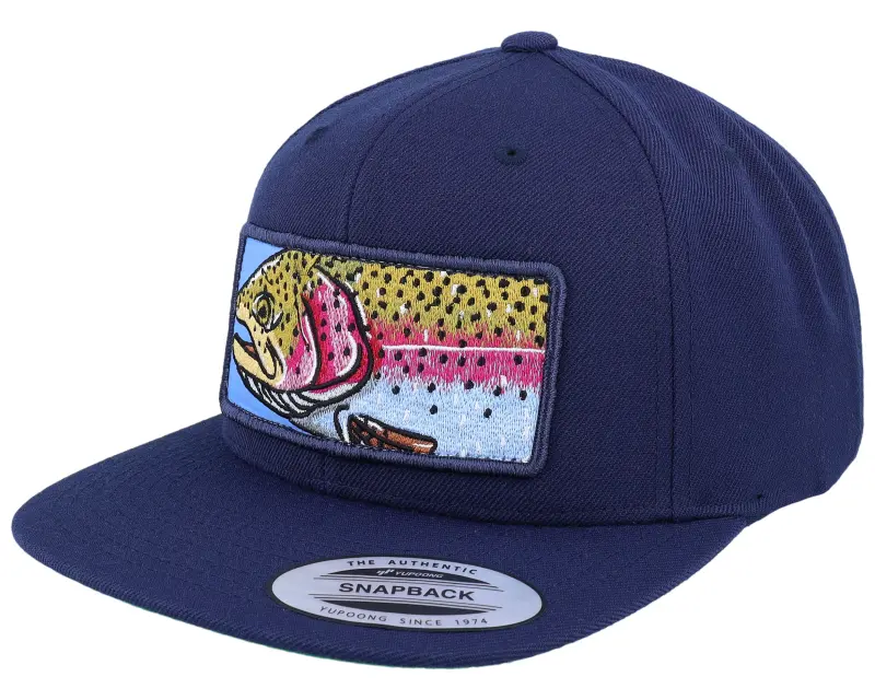 Skillfish Big Rainbow Trout Box Classic Navy Snapback online