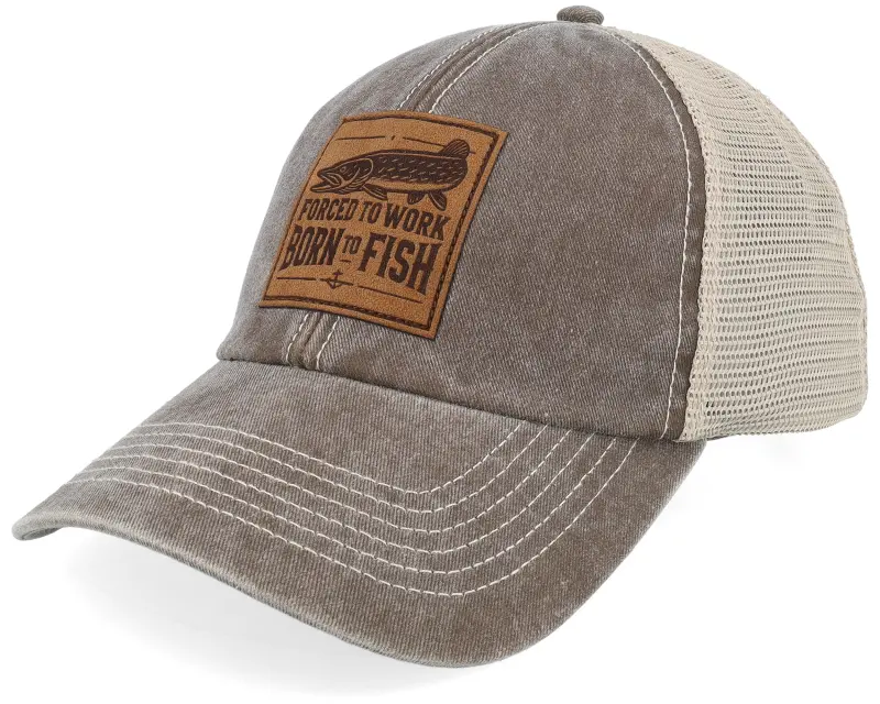 Skillfish Born To Fish Engraved Patch 211 Brown/Khaki Trucker online