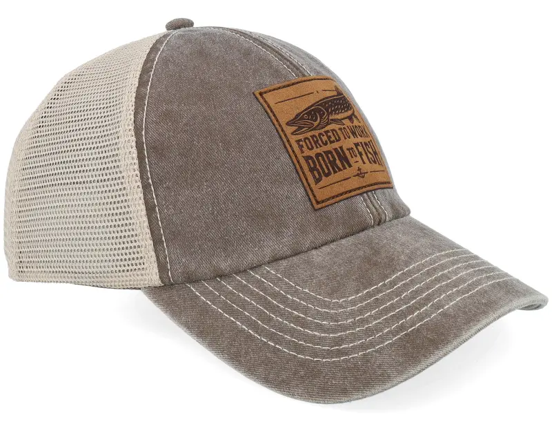 Skillfish Born To Fish Engraved Patch 211 Brown/Khaki Trucker online