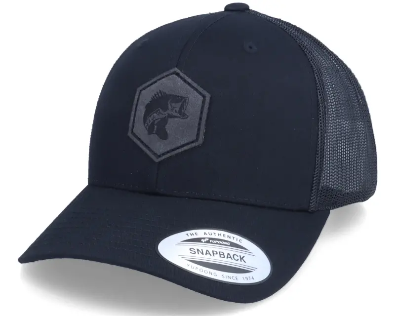 Skillfish Charcoal Bass Fish Patch Black Trucker online