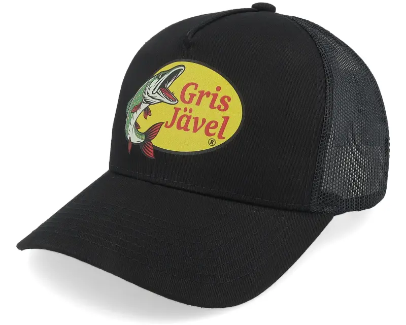Skillfish Grisjävel Black A-frame Trucker online