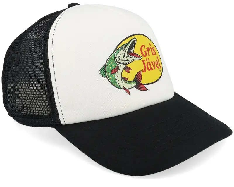 Skillfish Grisjävel Foam Black/White Vintage A-Frame Trucker online