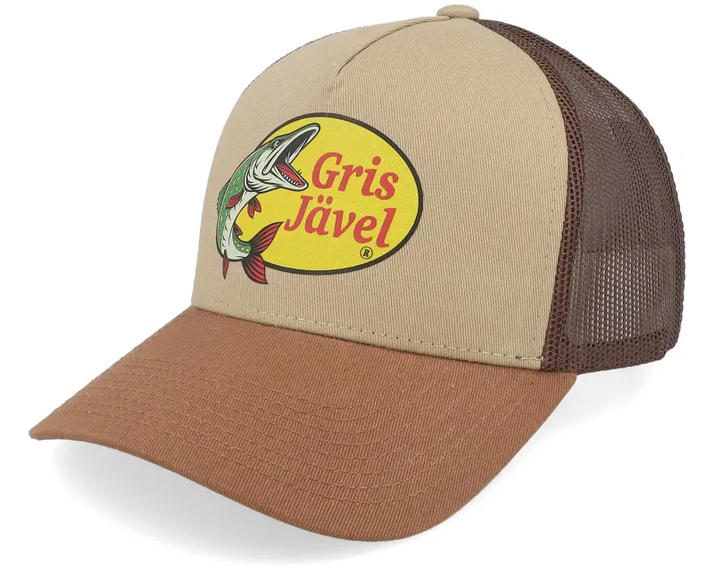 Skillfish Grisjävel Khaki/Brown/Caramel A-frame Trucker online