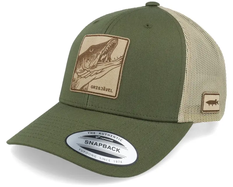 Skillfish Grisjävel Laser Retro Mossgreen/Khaki Trucker online
