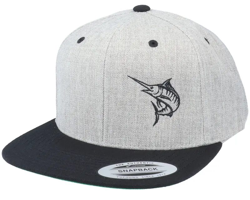 Skillfish Marlin Fishing Heather Grey/Black Snapback online
