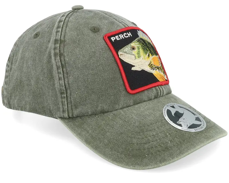 Skillfish Perch Box Vintage Washed Bottle Green Dad Cap online