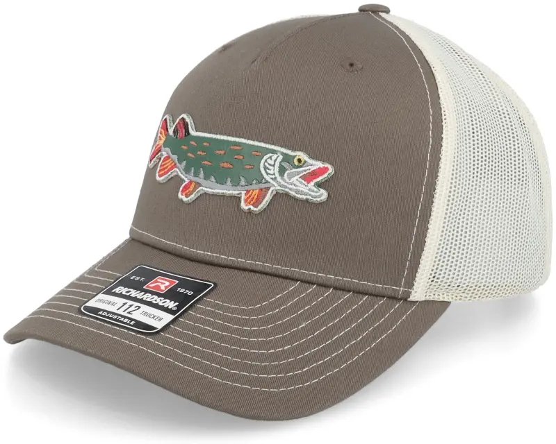 Skillfish Pike Applique 112 Split Choco Chip/Birch Trucker online