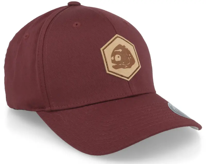 Skillfish Piranha Skull Hex Patch Maroon Flexfit online