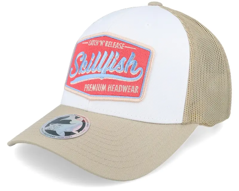Skillfish Premium Fishing Retro Khaki/White/Khaki Trucker online