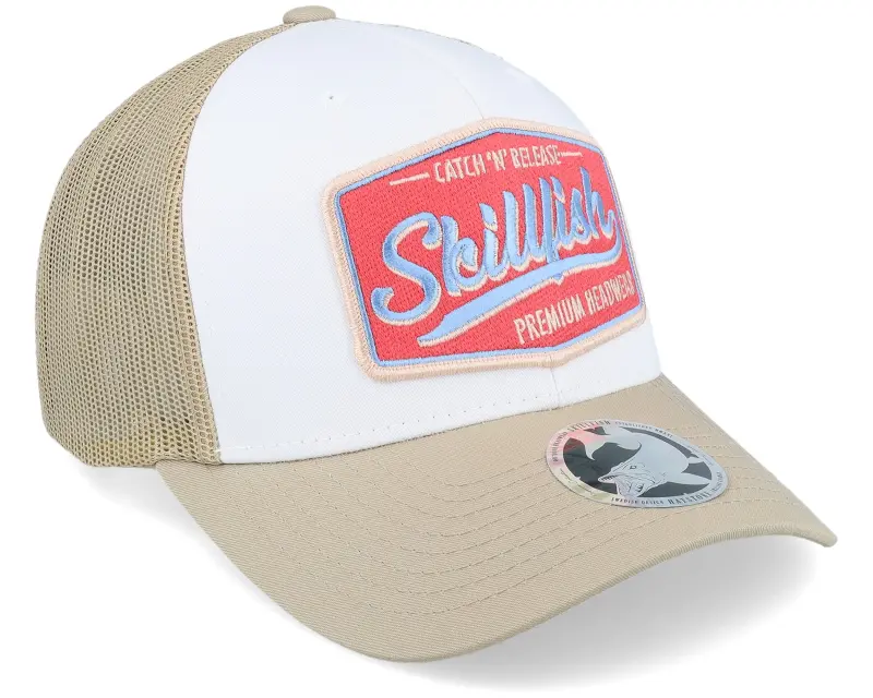 Skillfish Premium Fishing Retro Khaki/White/Khaki Trucker online