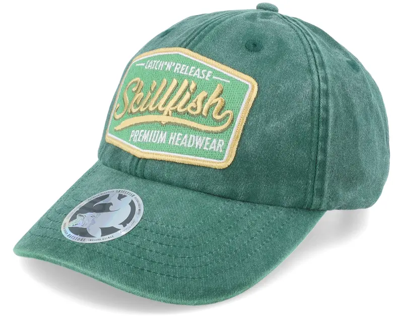Skillfish Premium Fishing Vintage Washed Green Dad Cap online