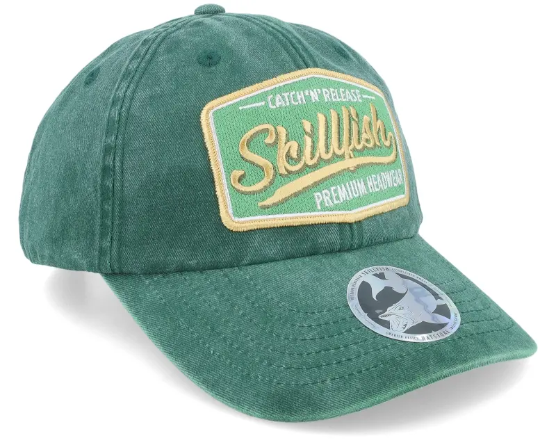 Skillfish Premium Fishing Vintage Washed Green Dad Cap online