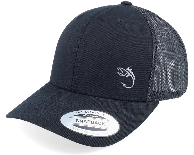 Skillfish Silver Fish Hook Logo Black Trucker online