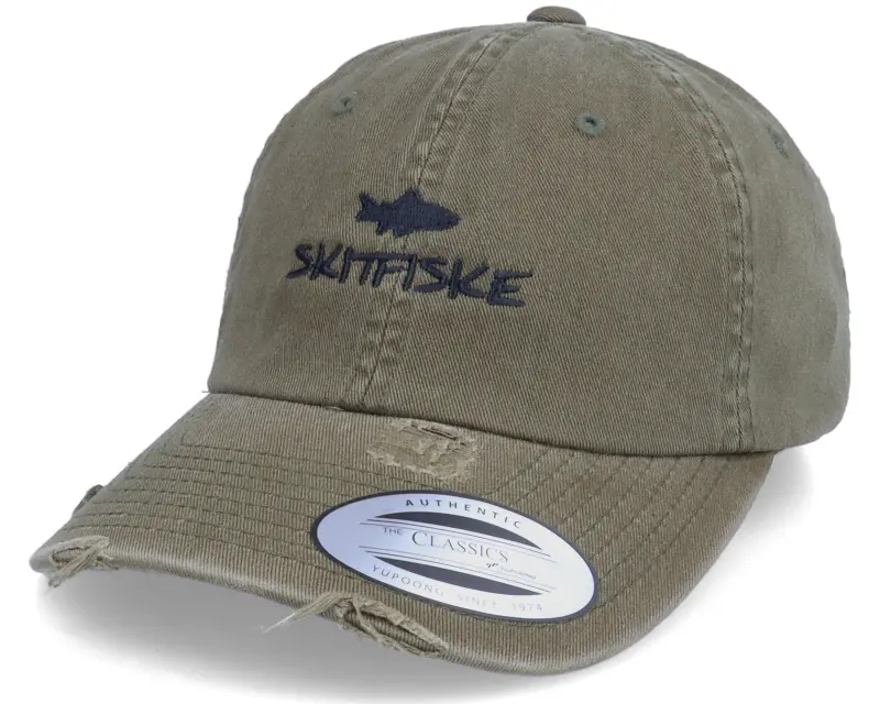 Skillfish Skitfiske Ripped Olive Dad Cap online