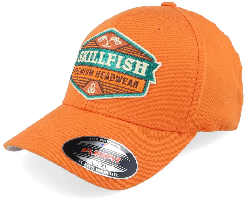 Skillfish Terraflame Logo Orange Wooly Combed Flexfit online