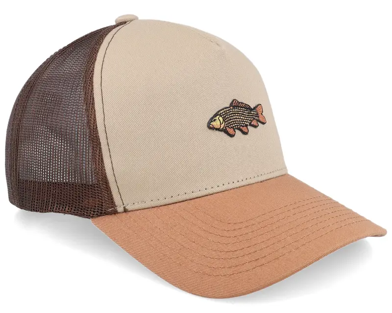 Skillfish Tiny Carp Khaki/Brown/Caramel A-frame Trucker online