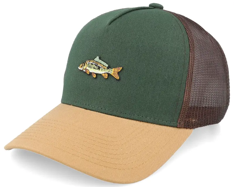 Skillfish Tiny Mirror Carp Dark Green/Brown/Wheat A-Frame Trucker online