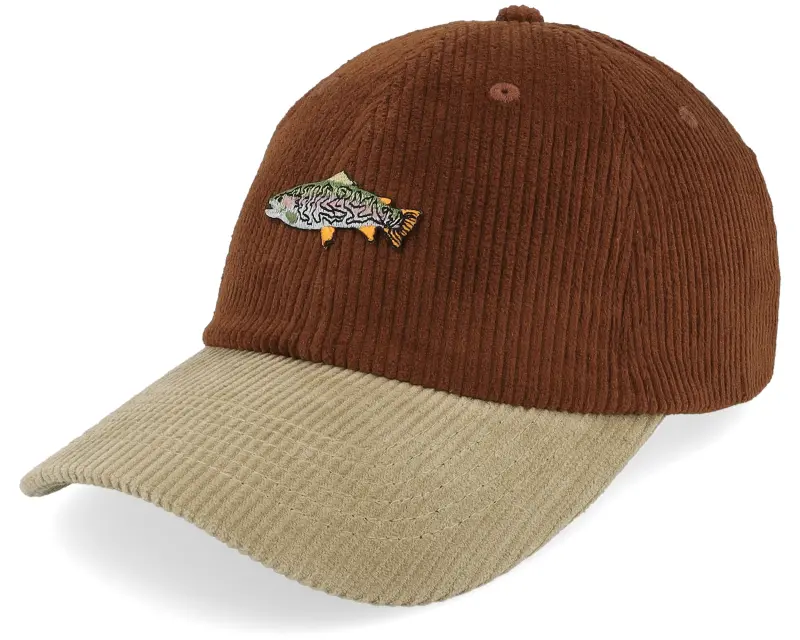 Skillfish Tiny Rainbow Trout Corduroy Brown/Khaki Dad Cap online