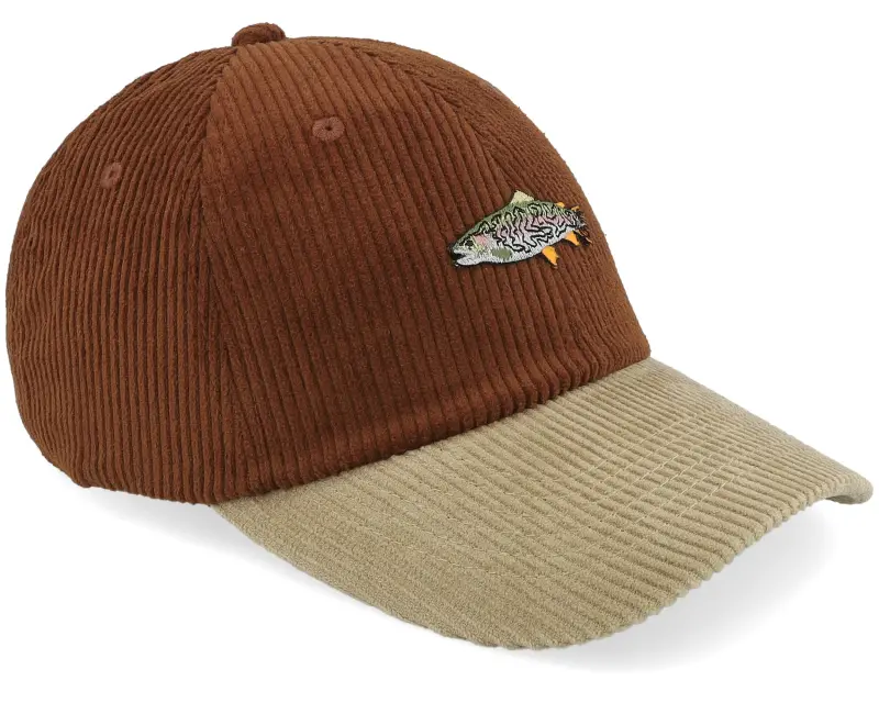 Skillfish Tiny Rainbow Trout Corduroy Brown/Khaki Dad Cap online