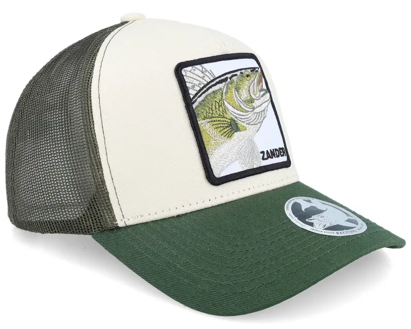 Skillfish Zander Box Stone/Olive/Dark Green A-frame Trucker online